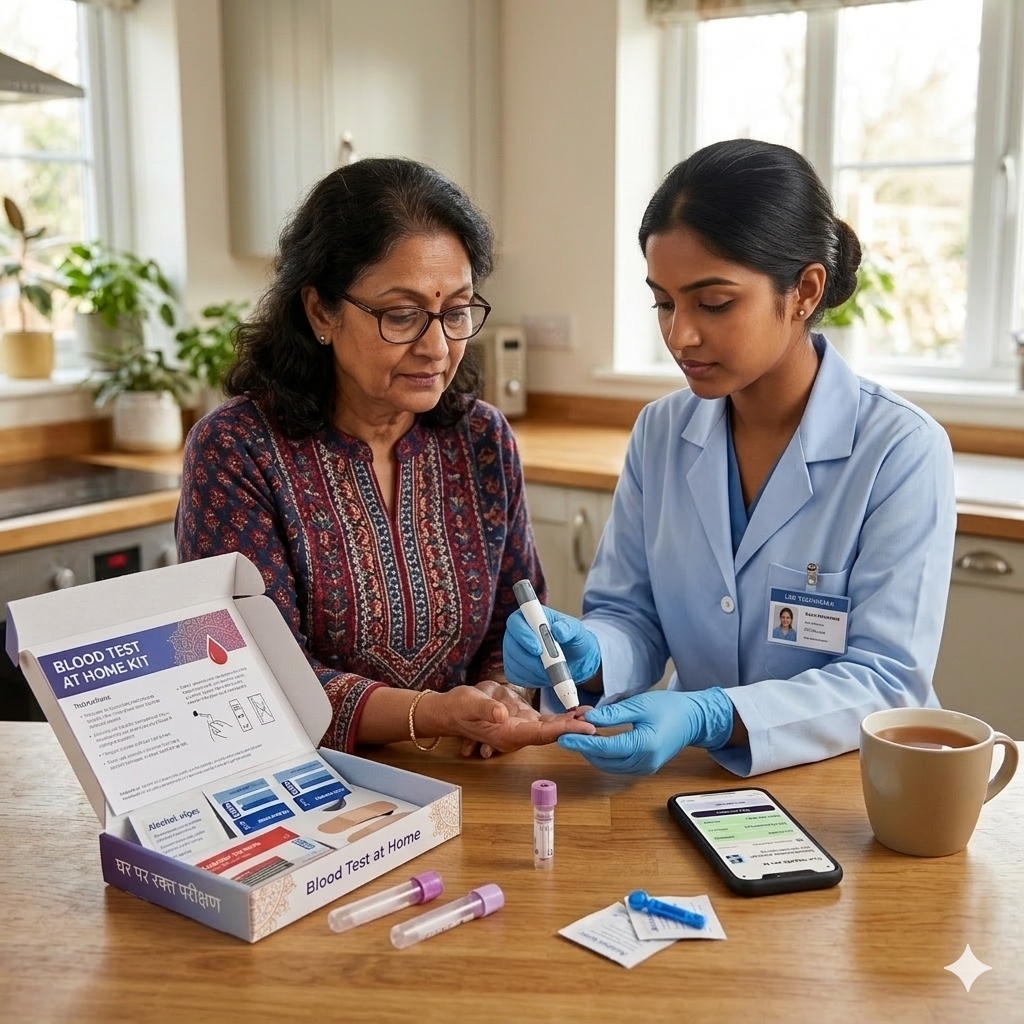 Blood Sugar Test at Home | Normal Blood Sugar Levels — Medola 4 Gemini Generated Image avin1mavin1mavin