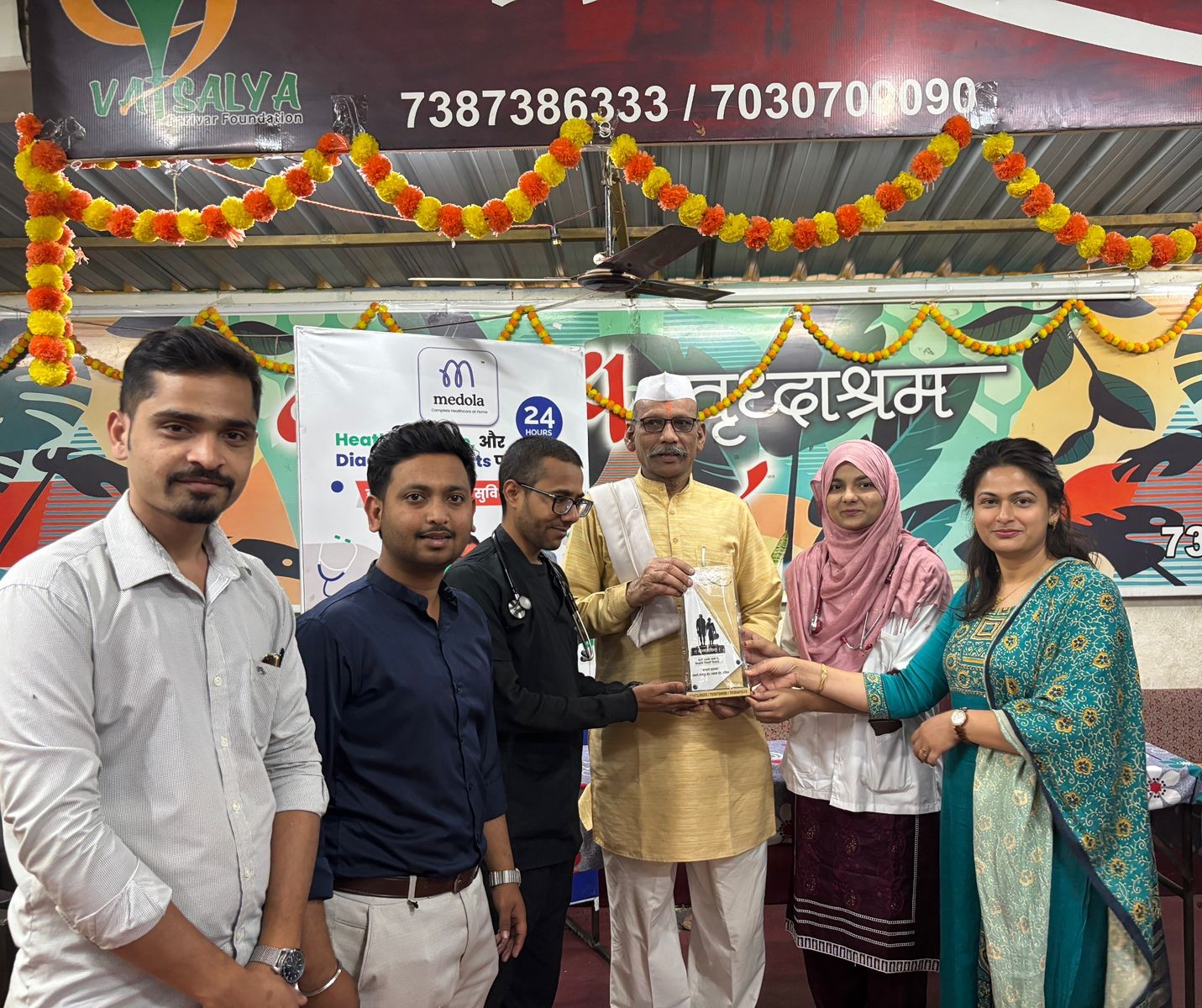 Dr. Nisha Rathod at Medola Free Health Camp Nashik