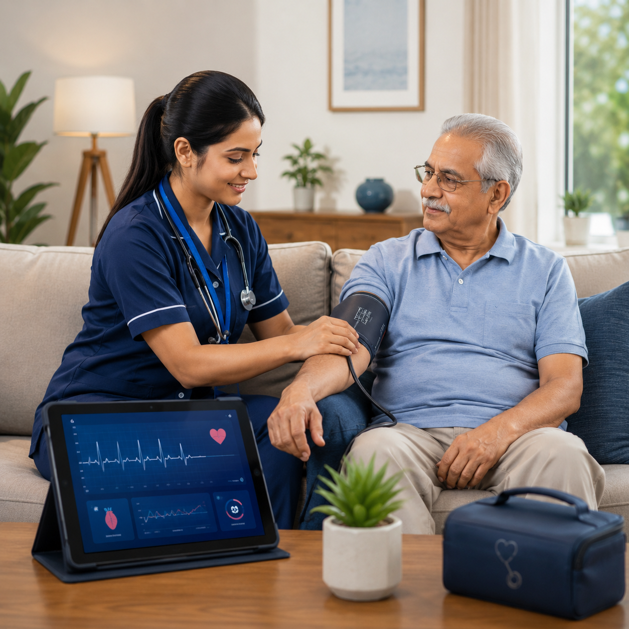 Cardiac Care at Home Nashik — Medola Healthcare ECG 2D Echo