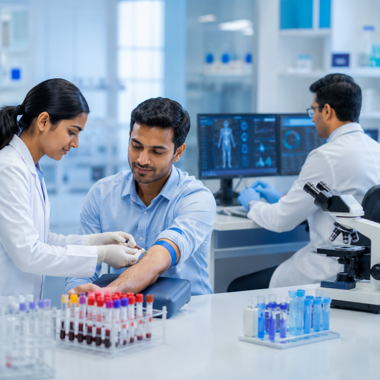 Preventive Health Checkup at Home Nashik — Medola phlebotomist blood sample collection at home
